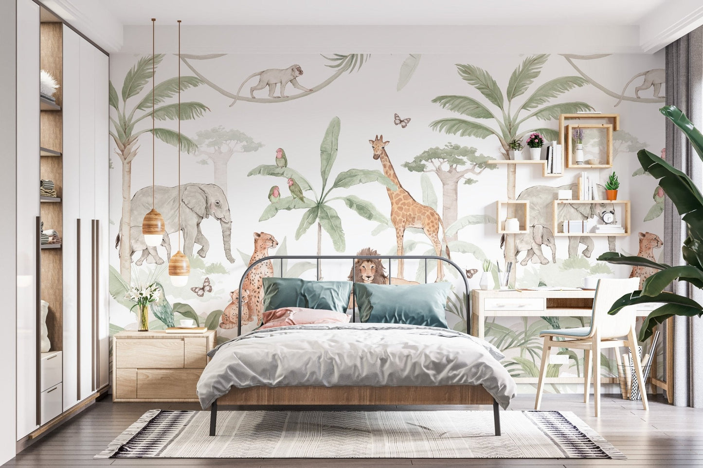 African Safari Mural