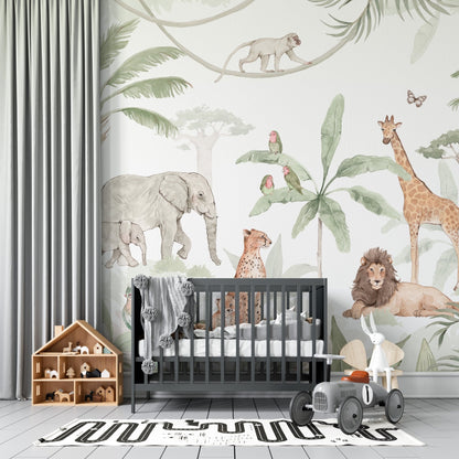 African Safari Mural