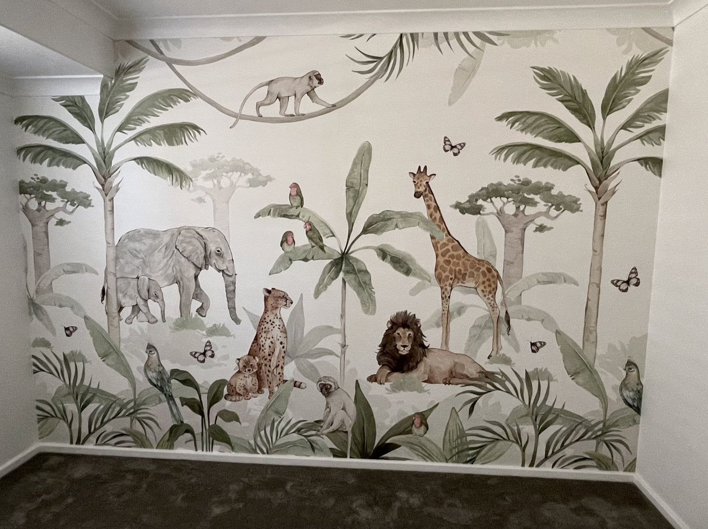 African Safari Mural