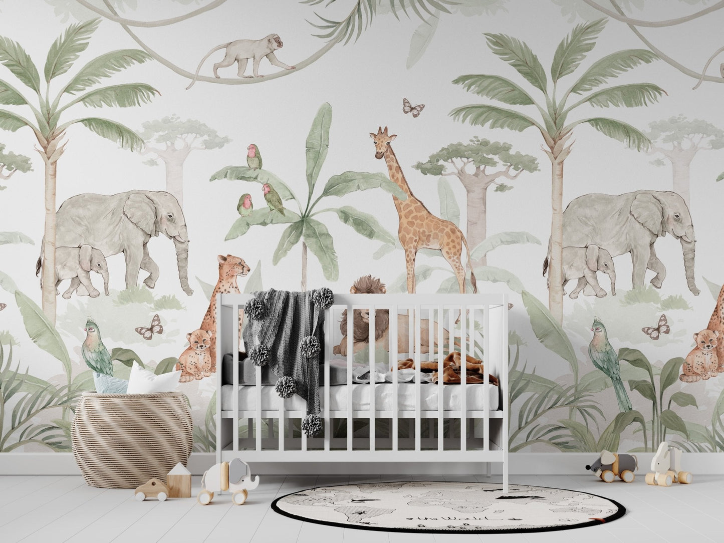 African Safari Mural