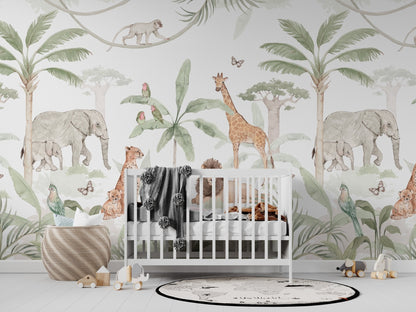 African Safari Mural