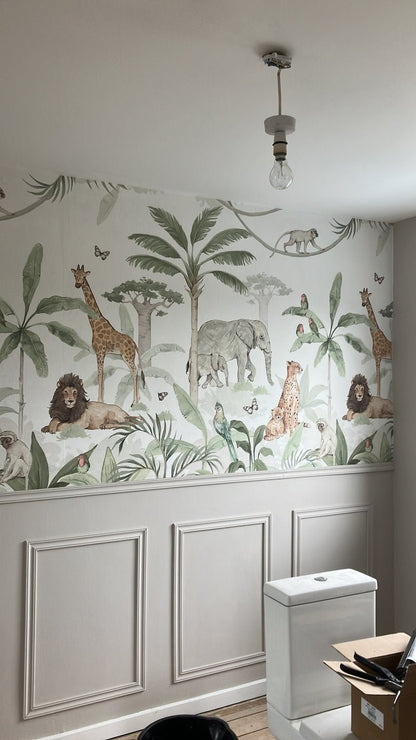 African Safari Mural