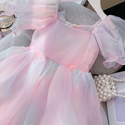 Girl Summer Party Dress  Girls Summer Vacation Princess Dress