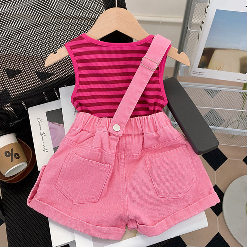 Girls Back to School Outfit Girls Rose Classic Outfit Two-piece set