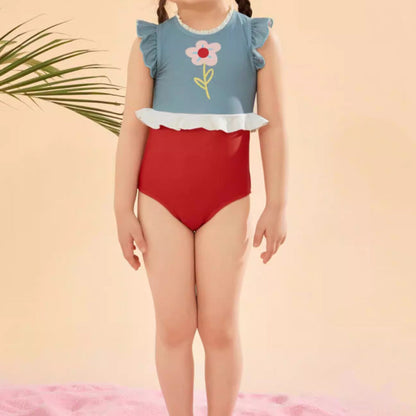 Girls New Summer Cute Onesie Swimsuit