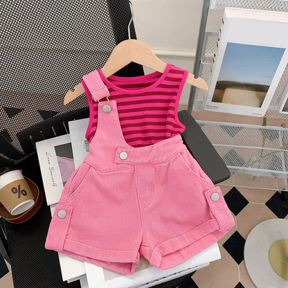 Girls Back to School Outfit Girls Rose Classic Outfit Two-piece set