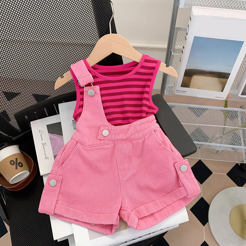 Girls Back to School Outfit Girls Rose Classic Outfit Two-piece set