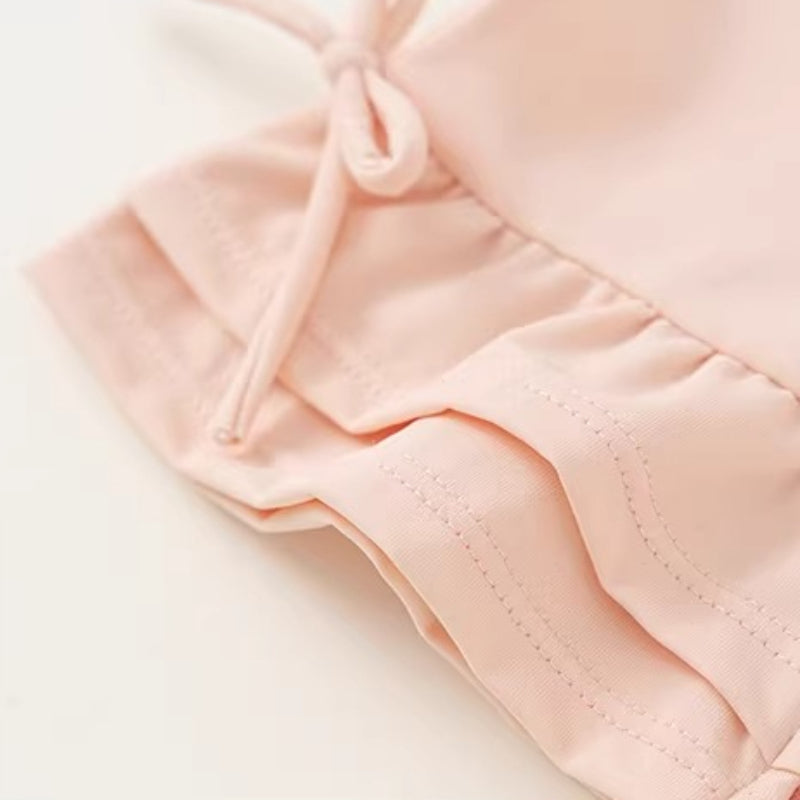 New Summer Girls' Swimsuit and Swim Trunks Two-piece Set