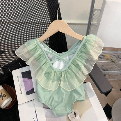 Girls Summer One-piece Baby Swimsuit