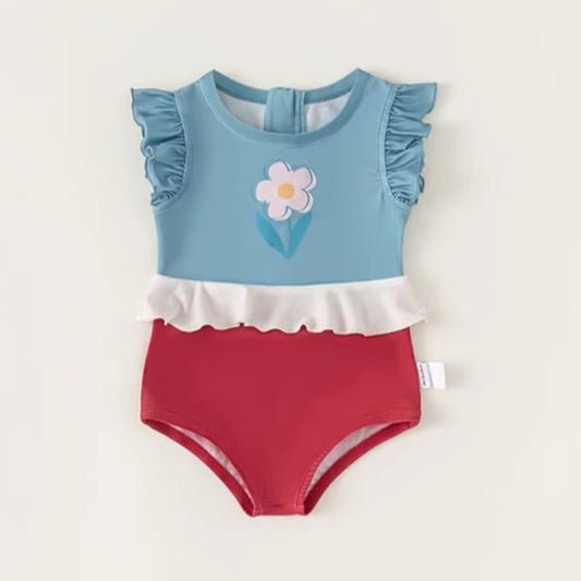 Girls New Summer Cute Onesie Swimsuit