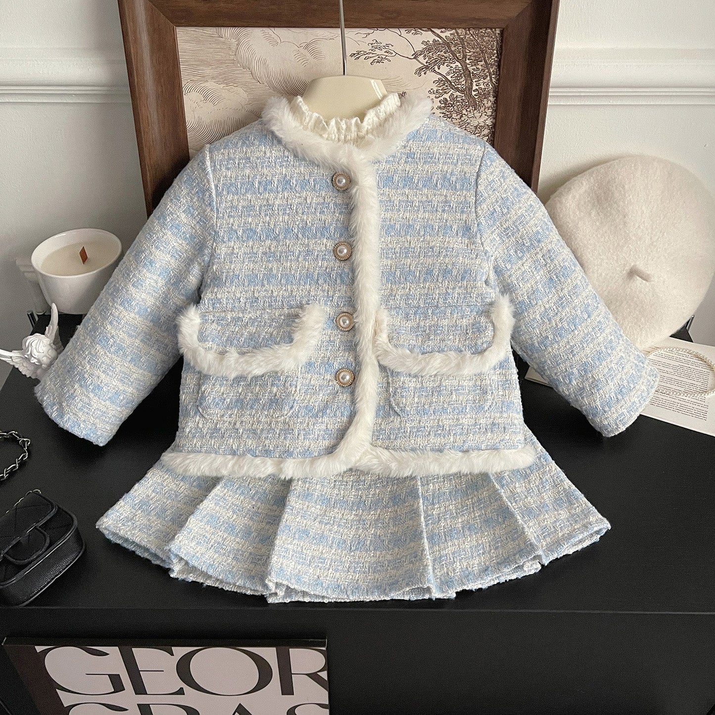 Girls Cute Birthday Outfit Girls Fall School Outfit Two-piece Set