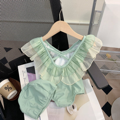 Girls Summer One-piece Baby Swimsuit