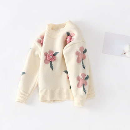 Girls Floral Autumn Outfit Girls Elegant Birthday Outfit