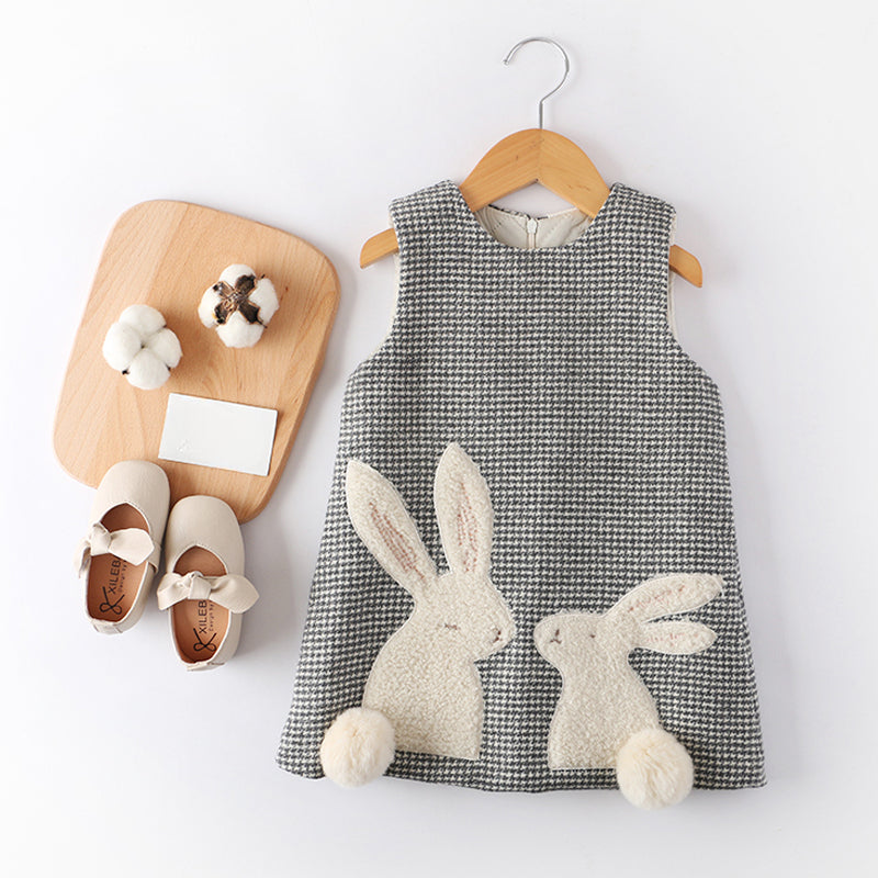 Girls Elegant Comfortable Dress Girls Plaid School Dress