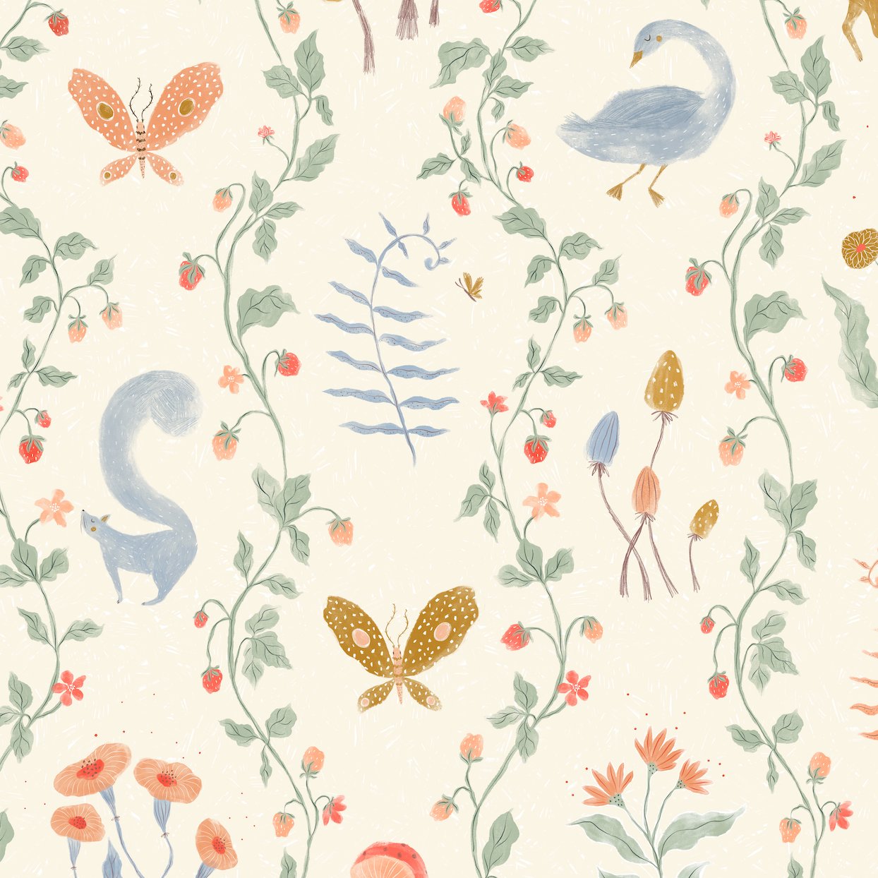 Coles Berry Patch Wallpaper