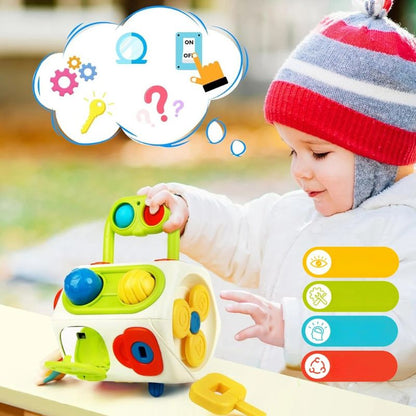 Baby Activity Cube – 9-in-1 Montessori Busy Cube for Babies & Toddlers 12 Months+