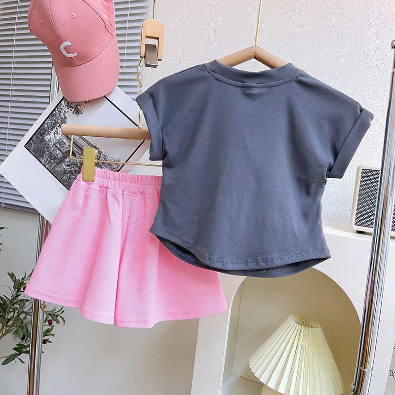 Girls Summer Beach Outfit Girls Casual Comfortable Outfit Two-piece Suit