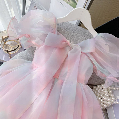 Girl Summer Party Dress  Girls Summer Vacation Princess Dress