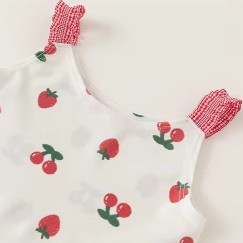 New Summer Girls' Printed Two-piece Swimsuit