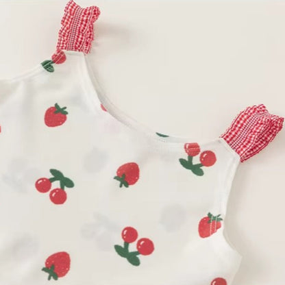New Summer Girls' Printed Two-piece Swimsuit