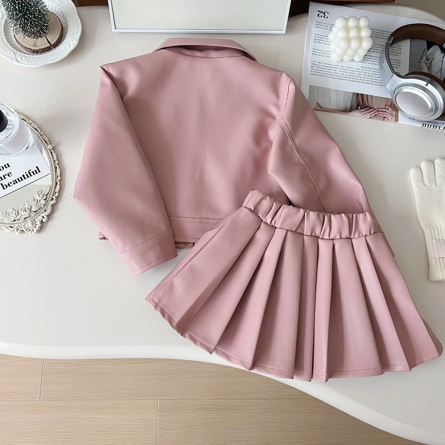 Girls Autumn Daily Outfit Girls Fall School Outfit Two-piece Suit