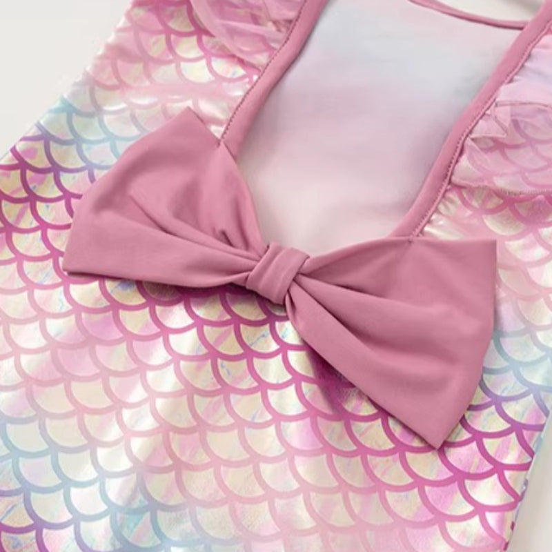 Girls' Mermaid Dopamine Onesie Swimsuit