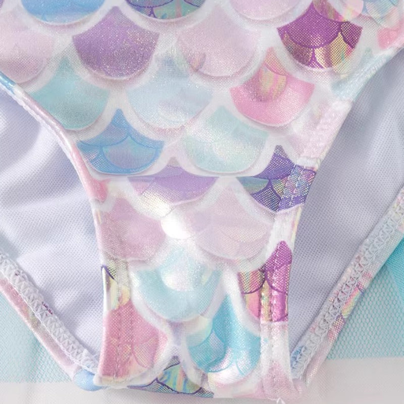 Girls New Princess Mermaid Onesie Swimsuit