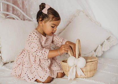 Dusty Rose Pink Ivy Baby Girl Two Piece Set