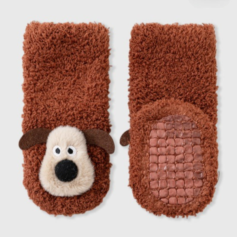 Baby Cartoon Warm Adhesive Non-slip Floor Socks