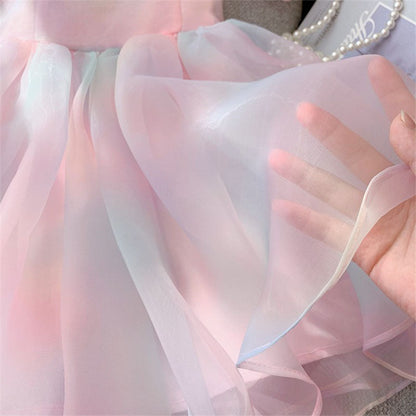 Girl Summer Party Dress  Girls Summer Vacation Princess Dress
