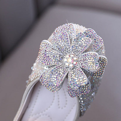 New Baby Girl Princess Diamond Leather Shoes