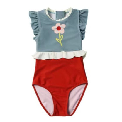 Girls New Summer Cute Onesie Swimsuit