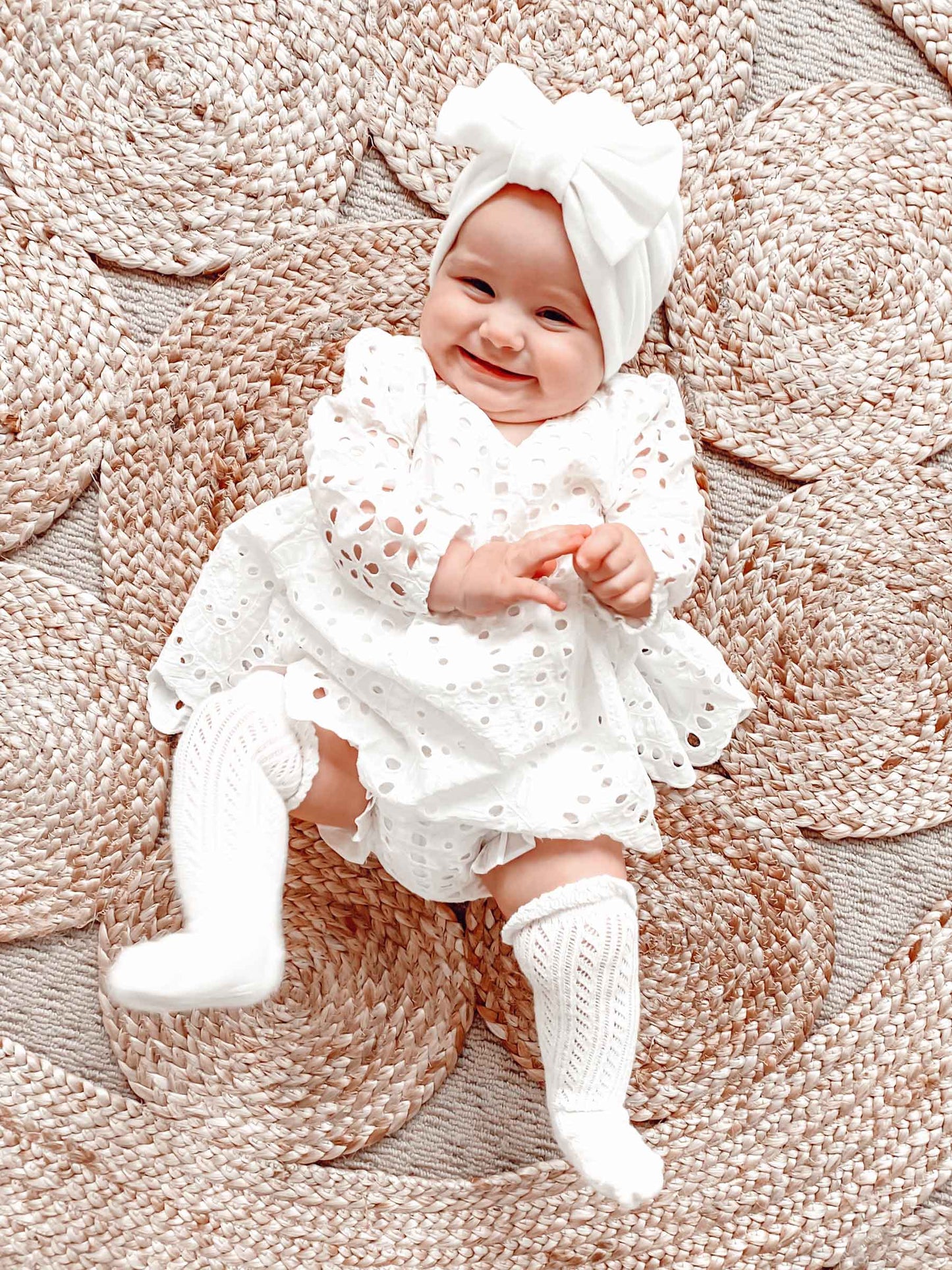 White Ivy Baby Girl Two Piece Set