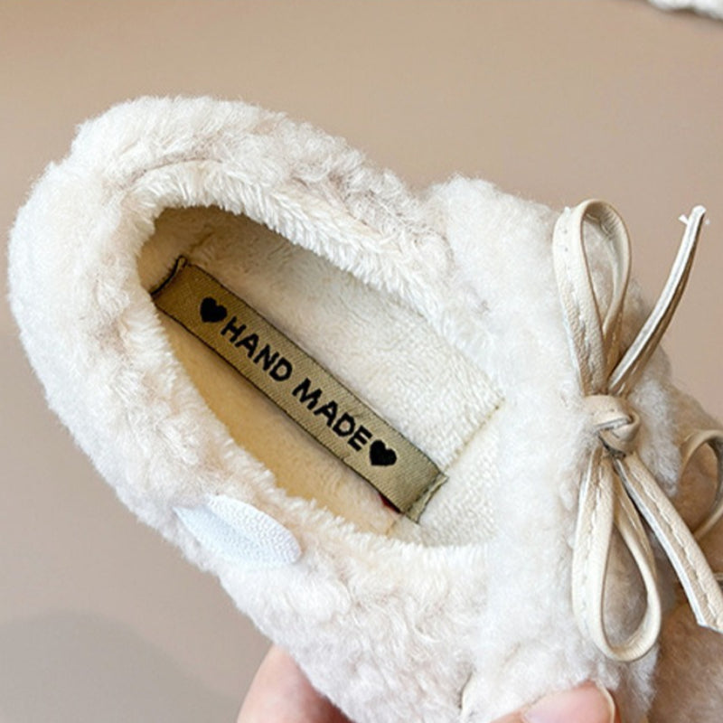 Girls' Winter Warm Bow-knot Cotton Shoes