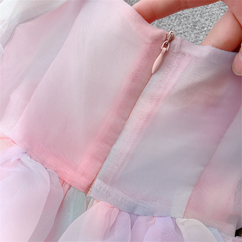 Girl Summer Party Dress  Girls Summer Vacation Princess Dress