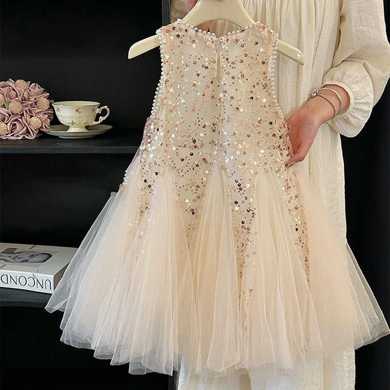 Girls Summer Sequins Party Dress Girls Princess Dress