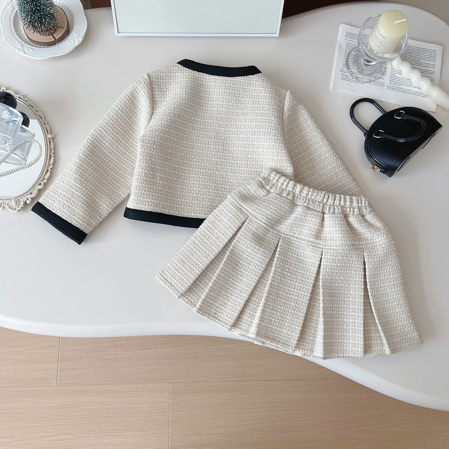Girls A-Line School Outfit Girls Fall School Outfit Two-piece Set