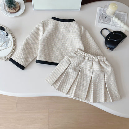 Girls A-Line School Outfit Girls Fall School Outfit Two-piece Set