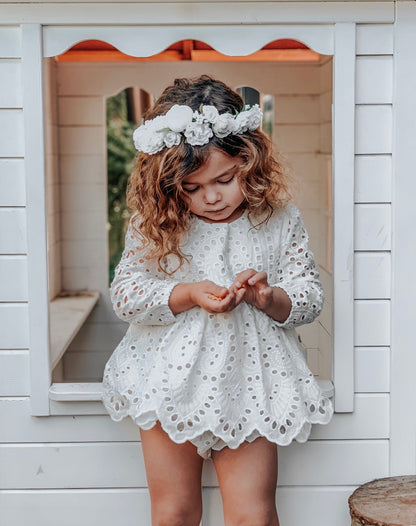 White Ivy Baby Girl Two Piece Set