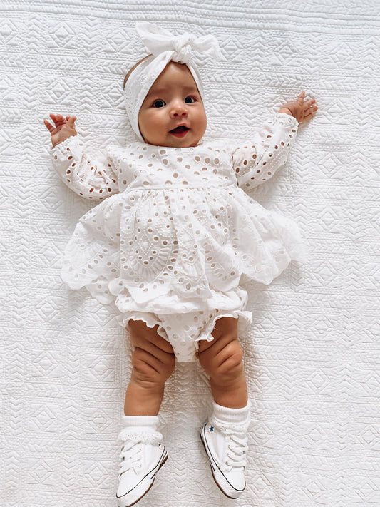 White Ivy Baby Girl Two Piece Set