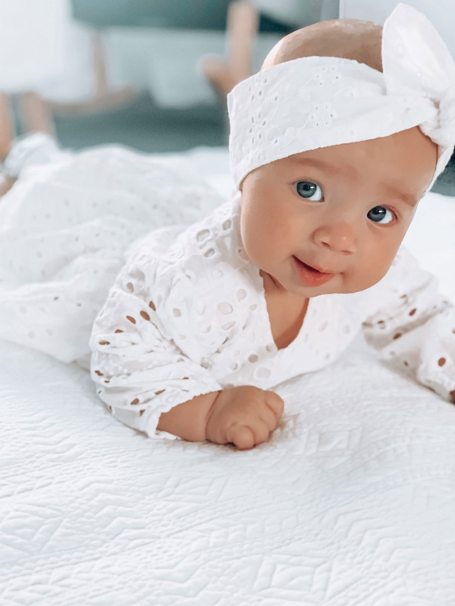 White Ivy Baby Girl Two Piece Set