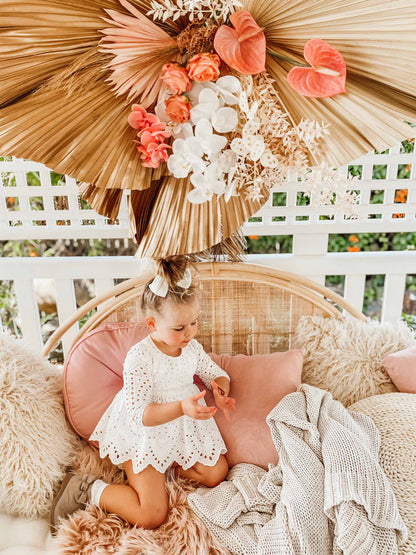 White Ivy Baby Girl Two Piece Set