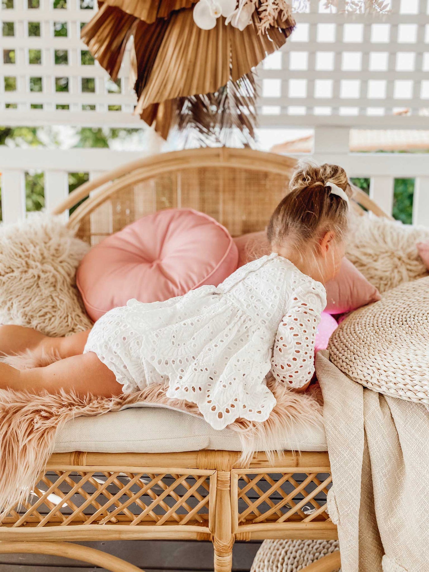 White Ivy Baby Girl Two Piece Set