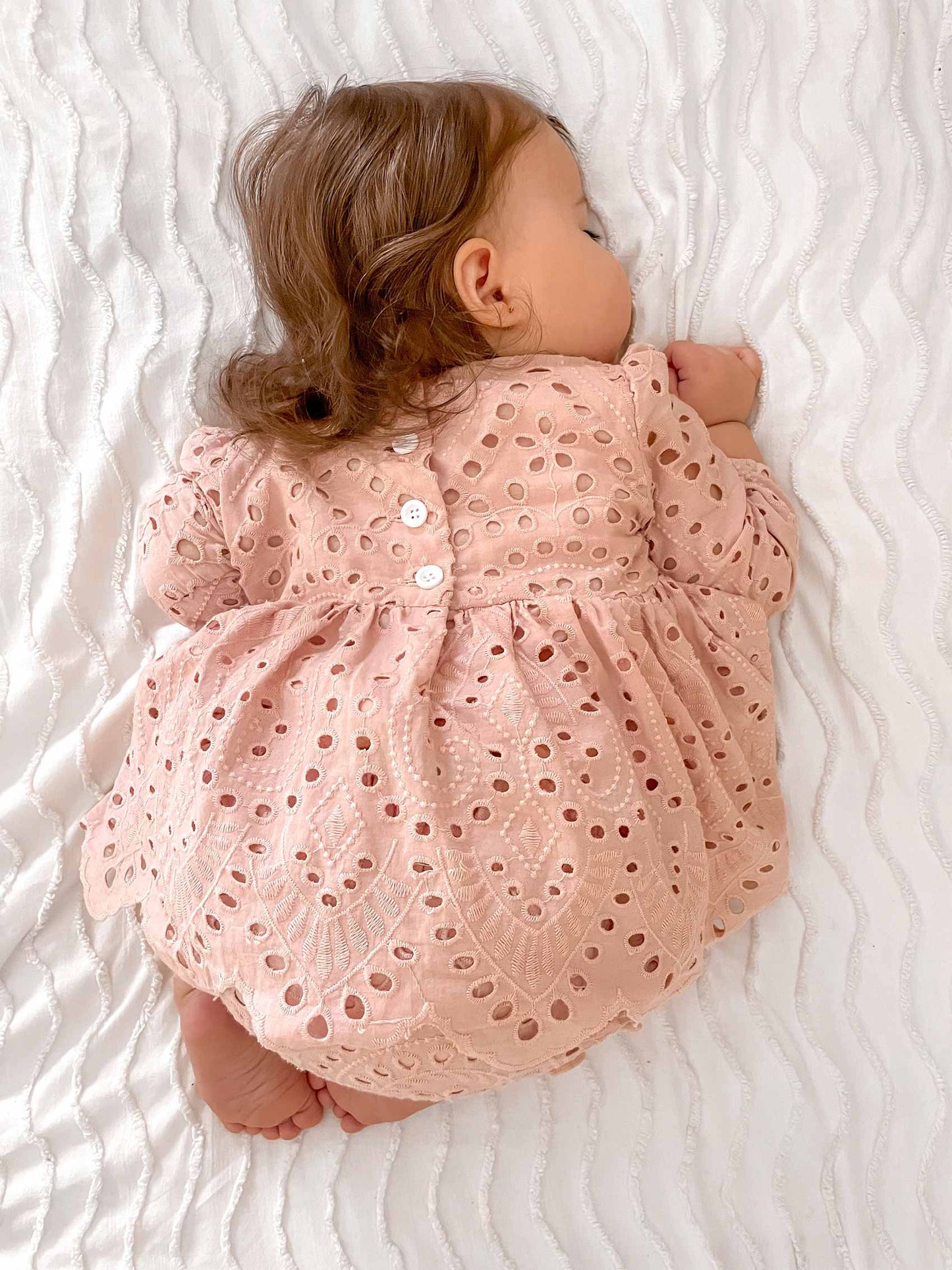 Dusty Rose Pink Ivy Baby Girl Two Piece Set
