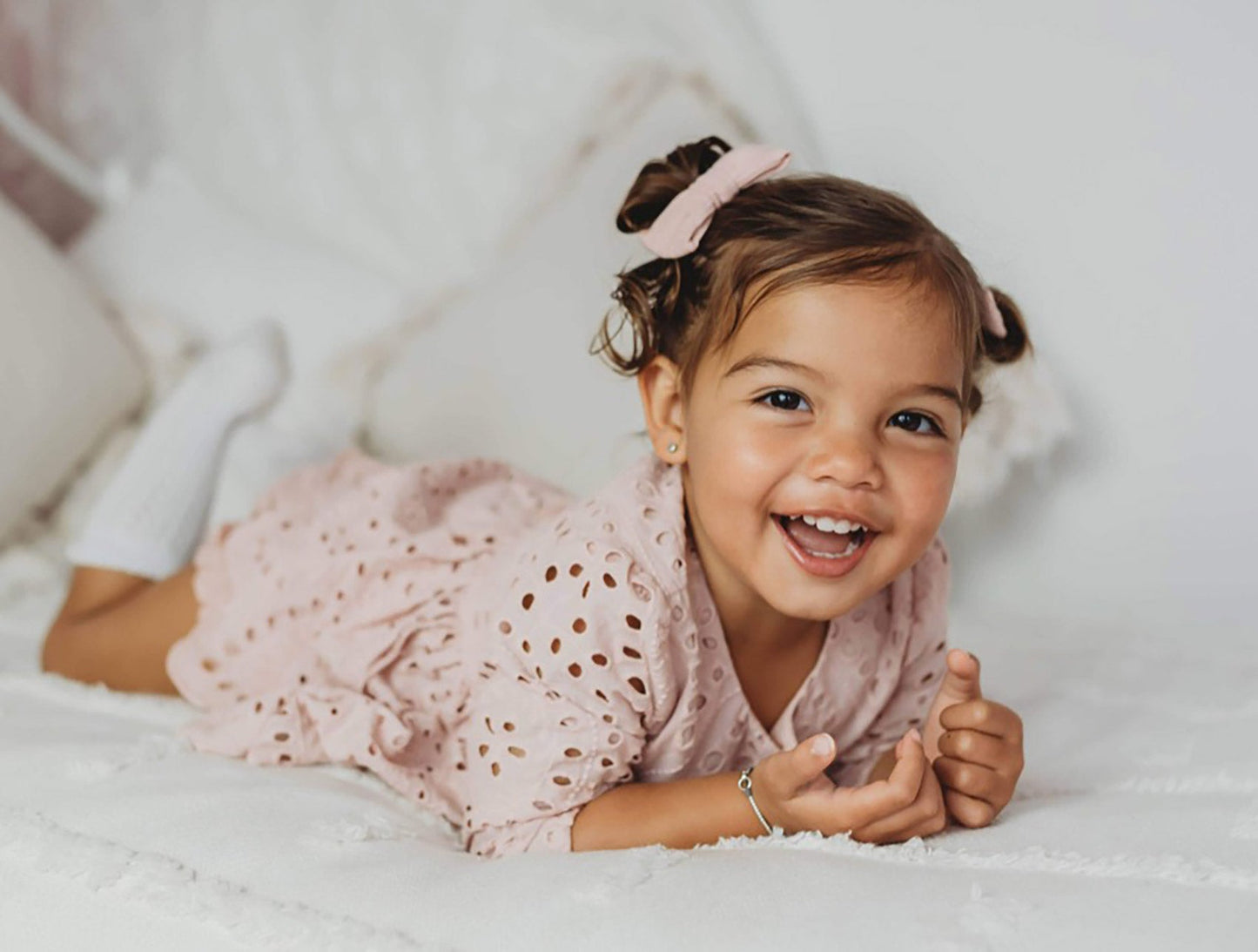 Dusty Rose Pink Ivy Baby Girl Two Piece Set