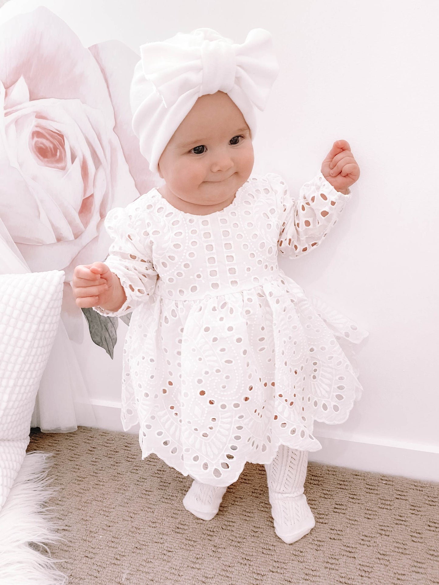 White Ivy Baby Girl Two Piece Set