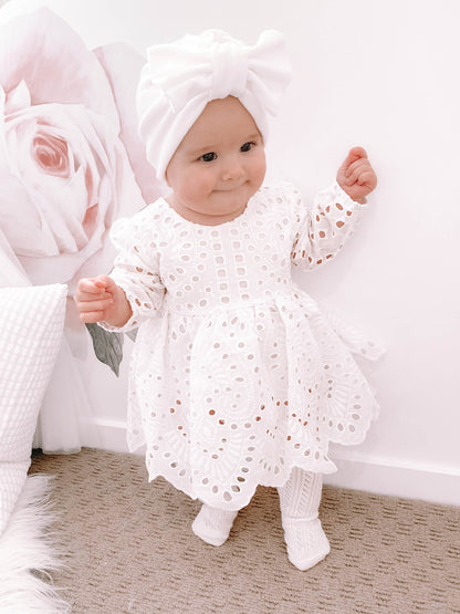 White Ivy Baby Girl Two Piece Set