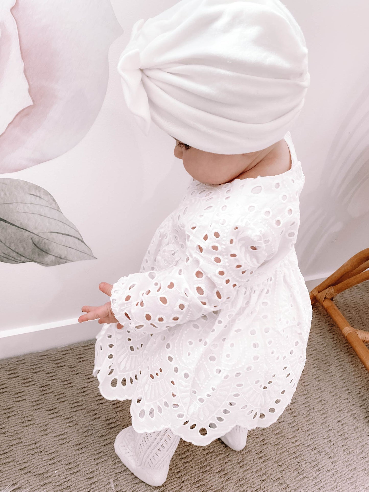 White Ivy Baby Girl Two Piece Set
