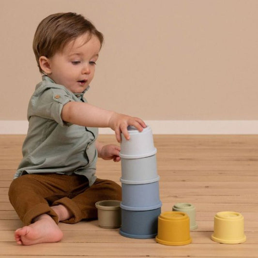 Silicone Stacking Cups – Soft Sensory Educational Stacking Toy for Babies 6M+