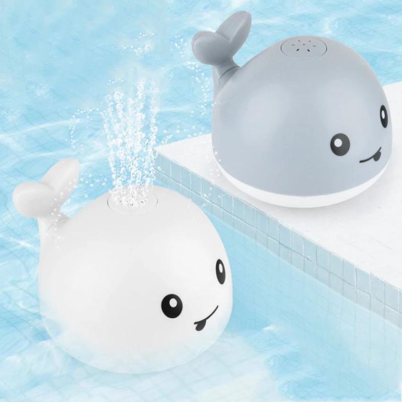 BathWhale™ Baby Bath Toy – LED Light-Up Water Spray Toy for Happy Bath Times